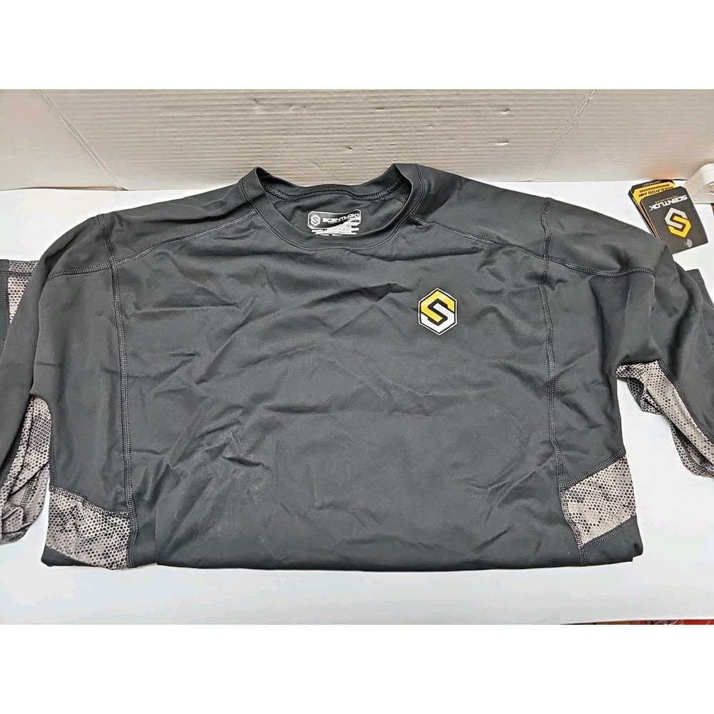 ScentLok Technologies Shirt Mens Large Black Camo‎ Inserts Long Sleeve Outdoor